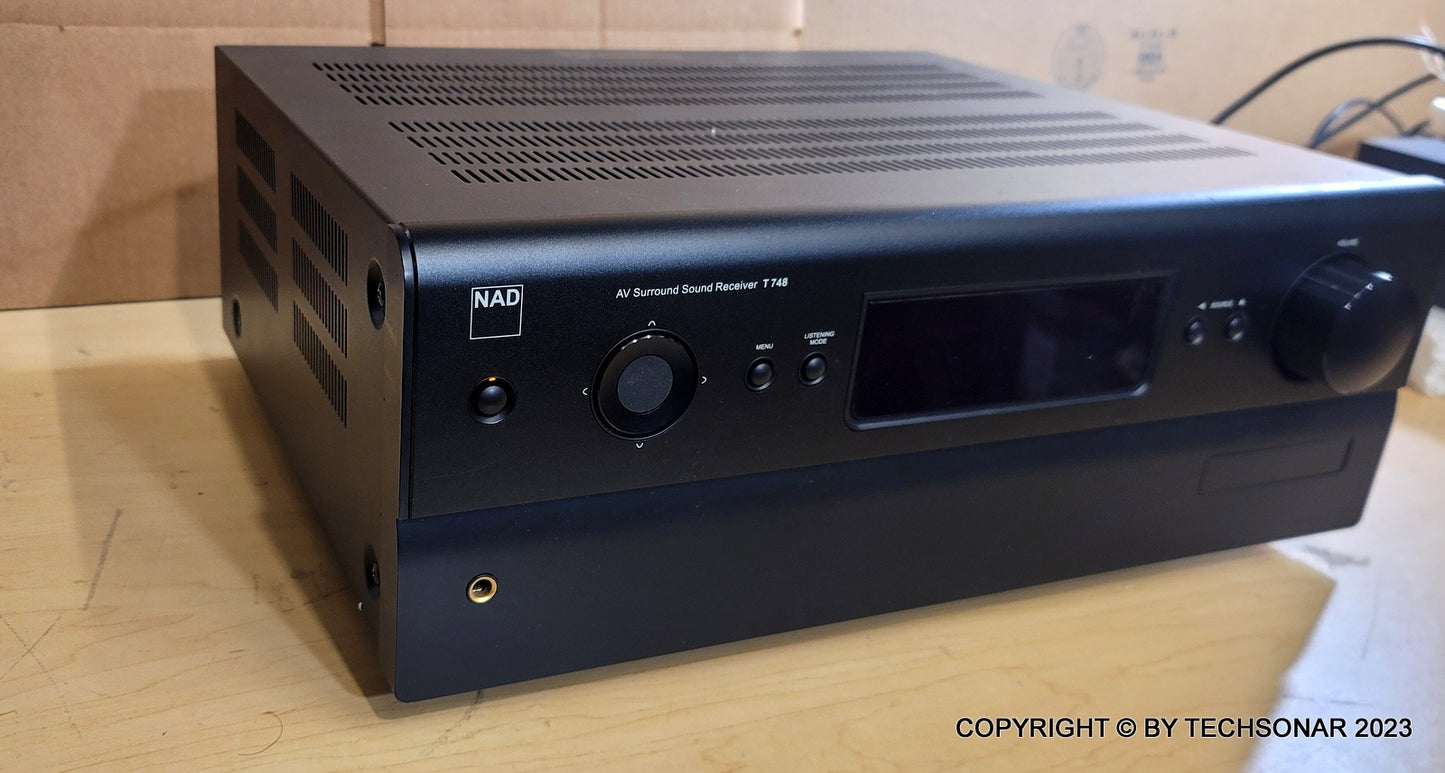 NAD T 748 AV Surround Sound Receiver NOT WORKING, NO REMOTE