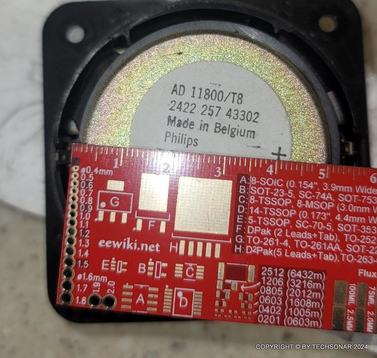 Phillips dome tweeter AD 11800/T8 | 3" Square , comes in Lot of 2