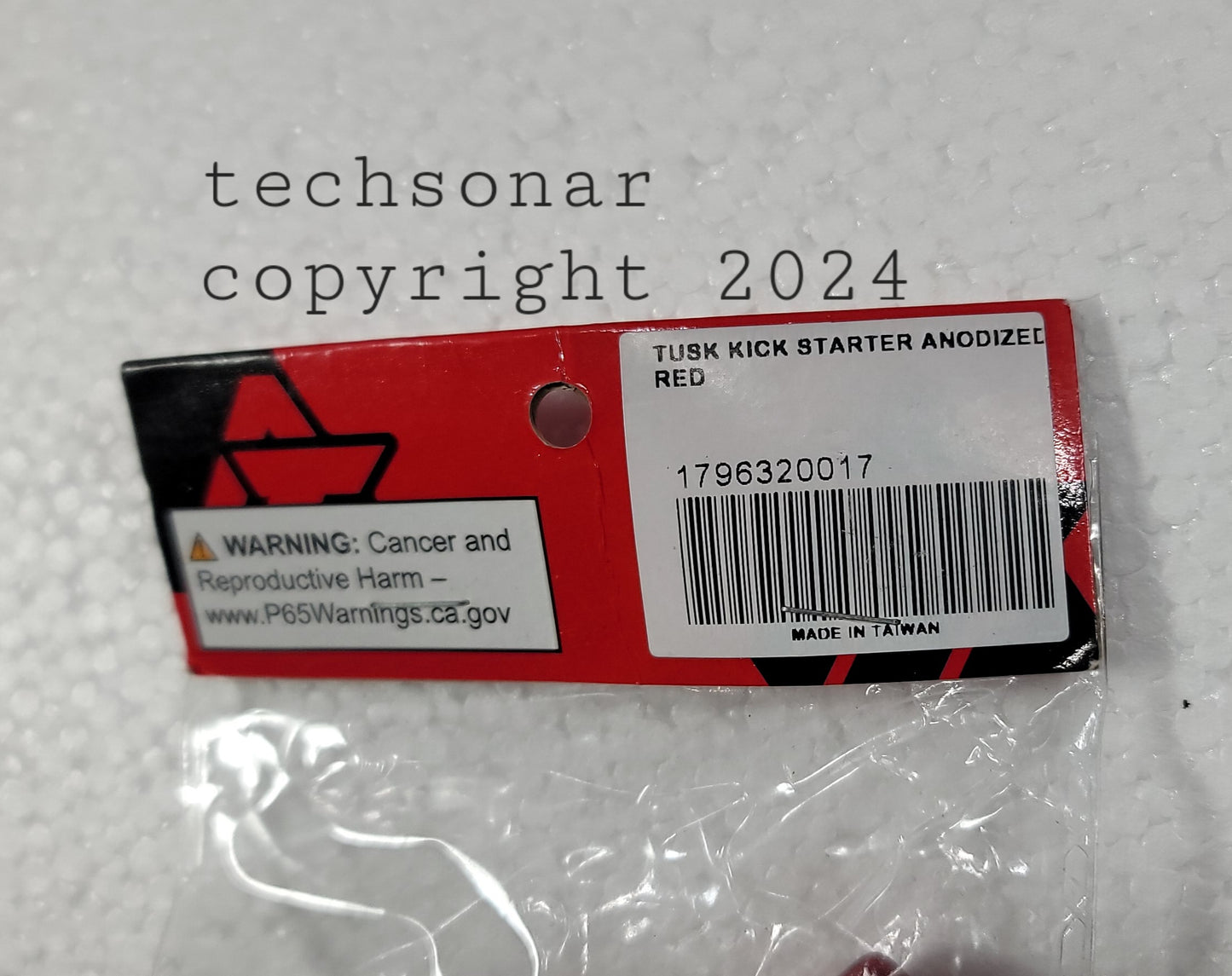 Tusk Kick Starter Anodized Red , NEW in package