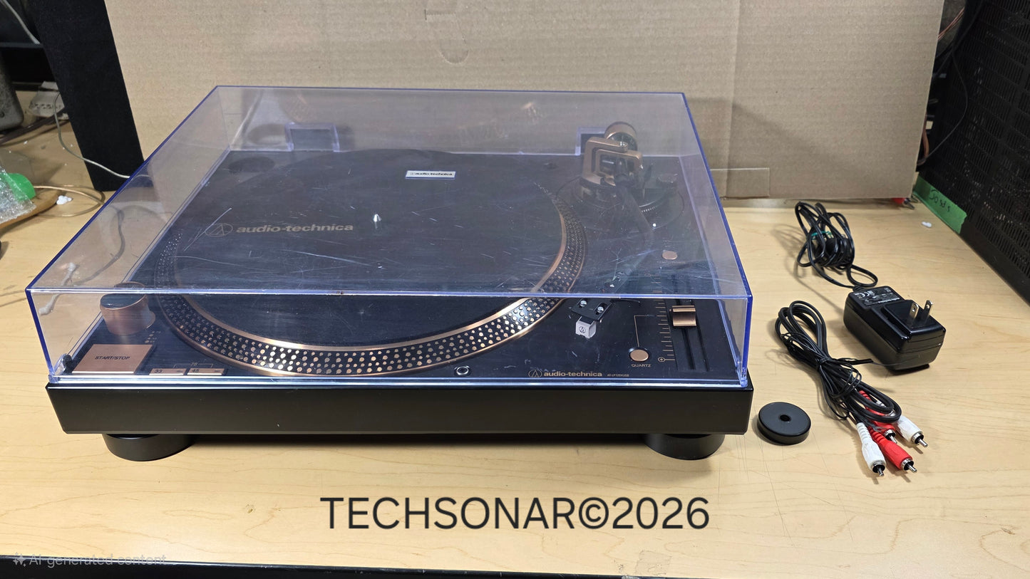 Audio-Technica AT-LP120X-USB Direct-Drive Analog and USB Turntable (Black)