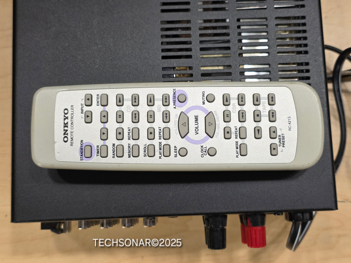 Onkyo R-805X Stereo Tuner Amplifier (2000-01 model), with Remote - Tested Working OK