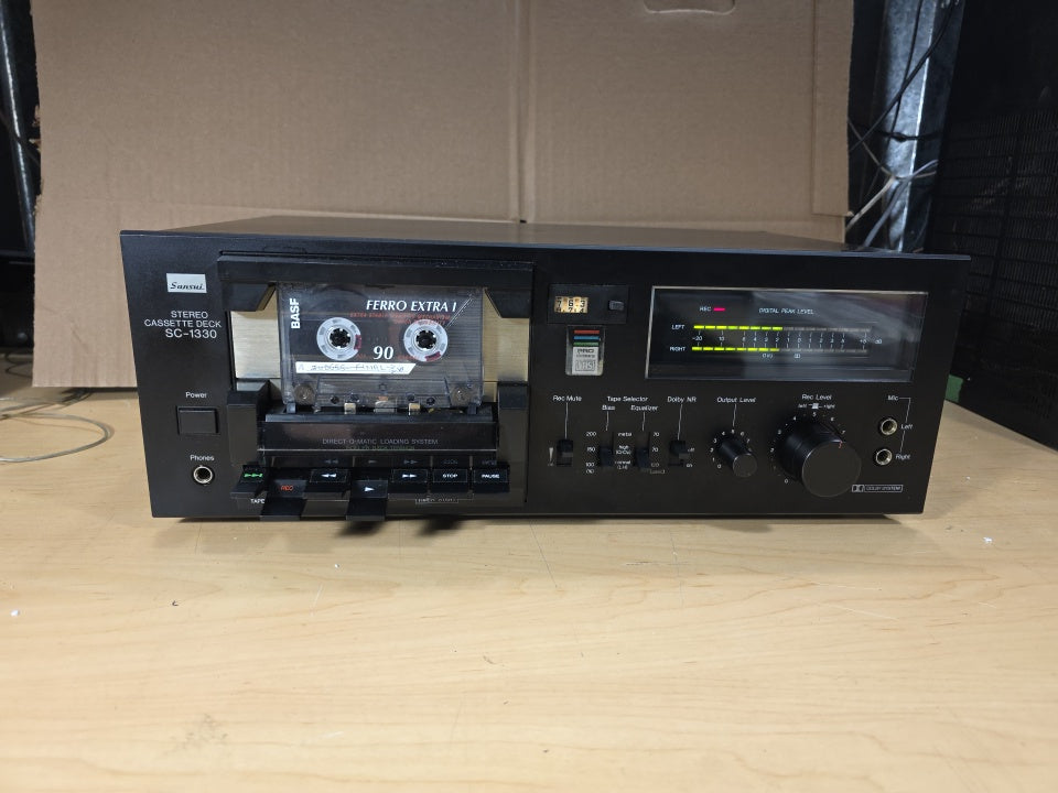 Sansui Cassette Deck SC-1330 Repaired and tested for working OK
