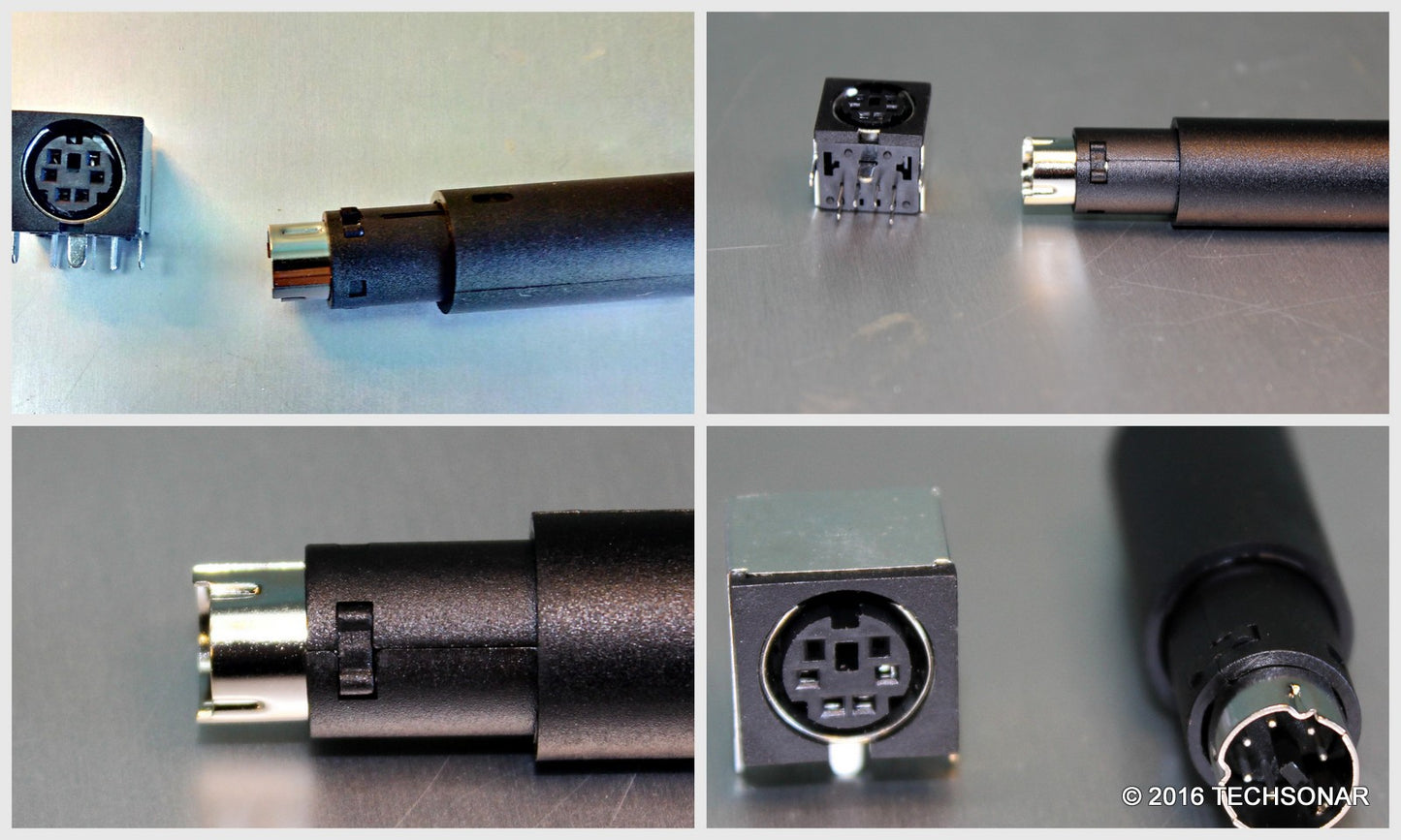 Klipsch Promedia 2.1 MINI-DIN 6 Pin plug and socket assembly