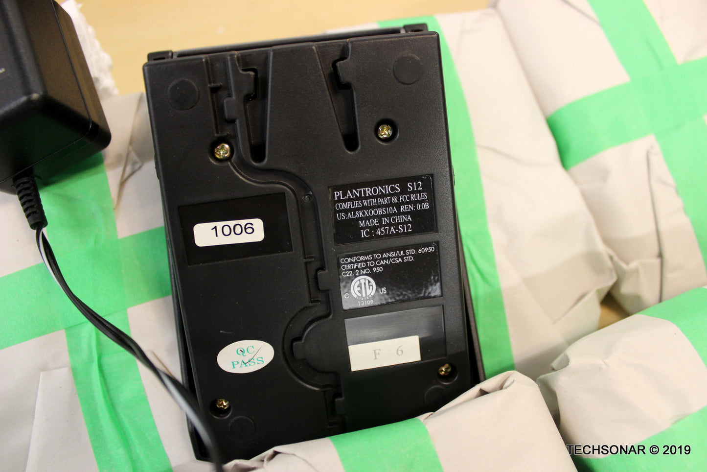 Lot of 18 pcs Plantronics S12 BASES ONLY and 8 Pcs ORIGINAL ADAPTERS