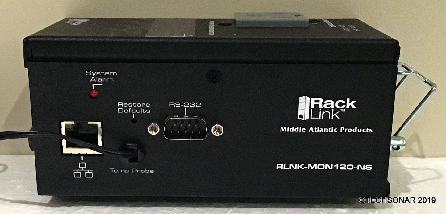 Middle Atlantic RLNK-MON120-NS Inline Power Monitor W/ Power Cord