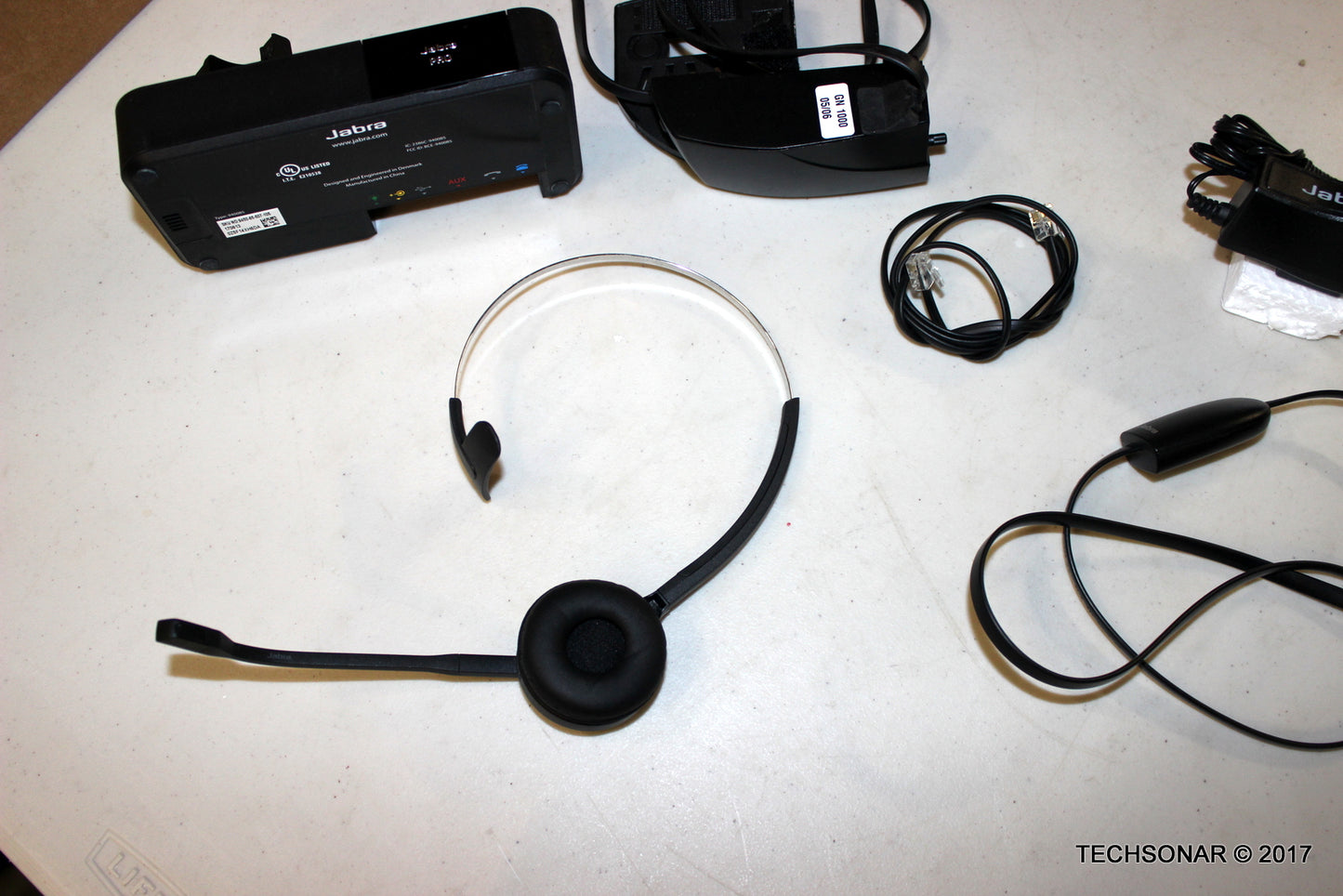 Jabra Pro 9450 FLEX Wireless Headset With CN1000 lifter and connectors
