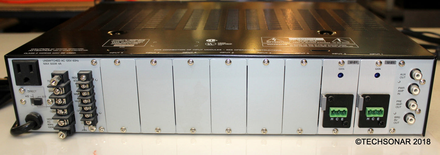 TOA Series ii Model A-906MK2 8-Channel Mixer Power Amp, 60w (labelled PEARL)