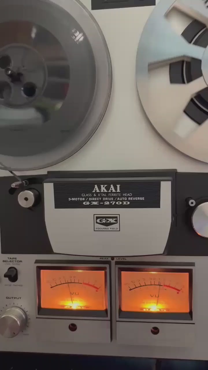Akai GX-270D HIFI Stereo Reel to Reel AutoRev , restored and