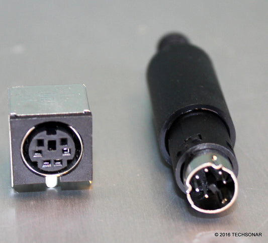 Klipsch Promedia 2.1 MINI-DIN 6 Pin plug and socket assembly