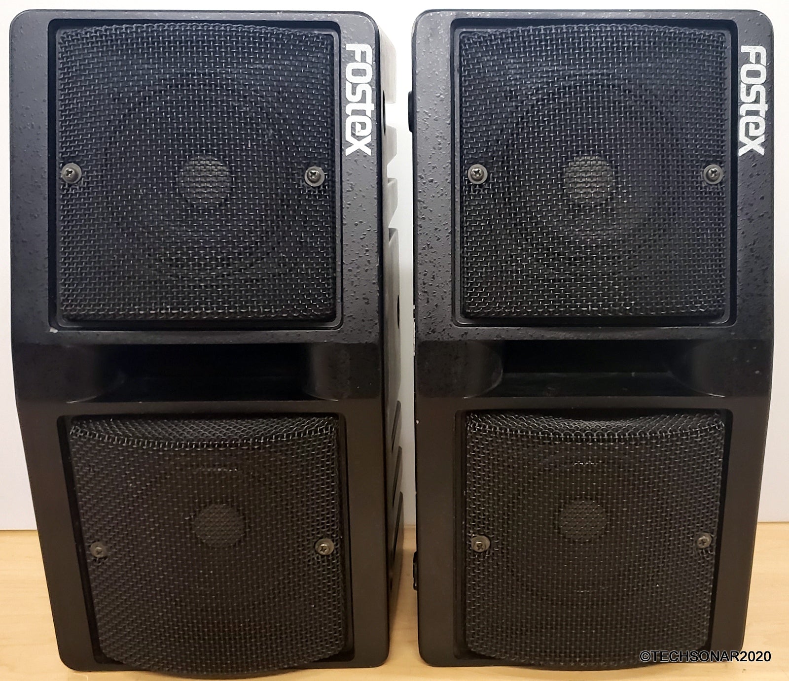 FOSTEX SP-11 Passive Speaker Monitors in PAIR, terminals from Clip-on to  Banana