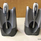 Lot Of 2 Plantronics CS50 Tested synced to base Headset System Grey/Silver