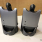 Lot Of 2 Plantronics CS50 Tested synced to base Headset System Grey/Silver